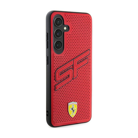 Ferrari Big SF perforált - Samsung Galaxy S24 tok (piros)