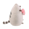 PUSHEEN KATZENMASKOTTE MIT HERZ IN DEN HÄNDEN, Plüschkatze mit Herz, 24cm