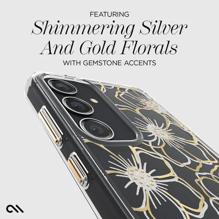 Case-Mate Floral Gems - Gehäuse für Samsung Galaxy S24+ (Gold)