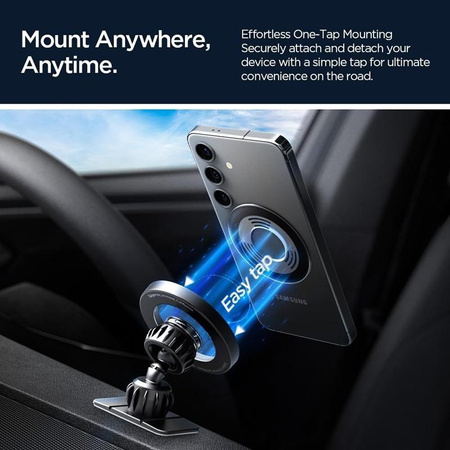 Spigen MFT13 Magnetic Dashboard & Vent Car Mount – Magnetische Auto-Halterung MagSafe (Silber)