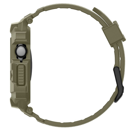 Spigen Rugged Armor Pro V2 – Apple Watch 10/11 46mm Gehäusearmband (Vintage Khaki)