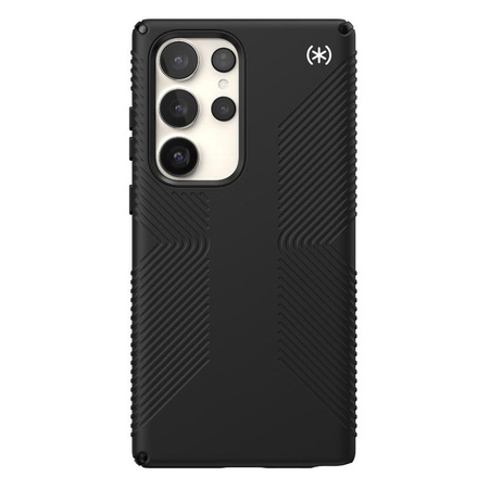 Speck Presidio2 Grip - Csúszásgátló tok Samsung Galaxy S23 Ultra (Fekete/Fekete/Fehér)