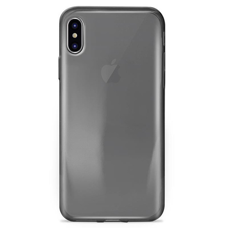 PURO 0.3 Nude - Case iPhone Xs / X (black transparent)