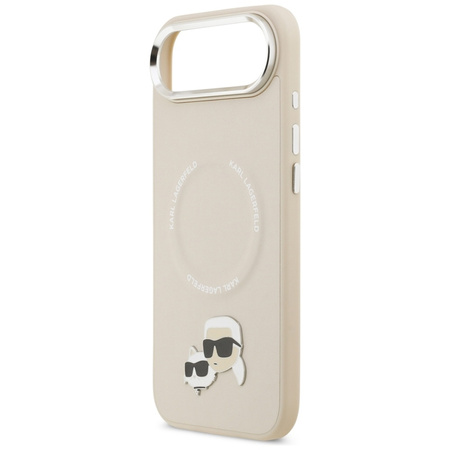 Karl Lagerfeld Karl & Choupette Pins MagSafe - Case iPhone Air (beige)