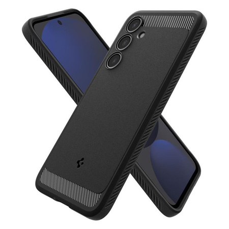 Spigen Rugged Armor - Gehäuse für Samsung Galaxy S24 FE (Mattschwarz)