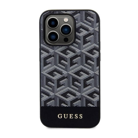 Guess GCube Stripes MagSafe - Case for iPhone 14 Pro (Black)