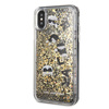 Karl Lagerfeld Signature Glitter Case - iPhone Xs / X tok (úszó bűbájok)
