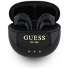 Guess Glossy Effect Egg Shape Printed Classic Logo – TWS Bluetooth sluchátka + nabíjecí pouzdro (černá)