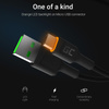 Green Cell Ray - Câble USB - Micro USB 200cm avec LED orange, charge rapide Ultra Charge, QC 3.0