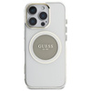 Guess IML Metal Coloured Circle Classic Logo MagSafe - pouzdro pro iPhone 16 Pro (šedé)