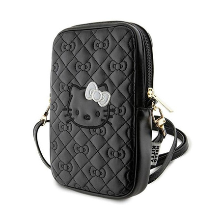 Hello Kitty Quilted Bows Strap - Sacoche pour téléphone portable (noir)