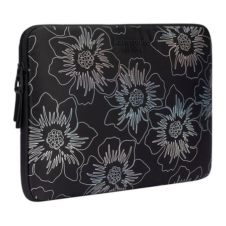 Kate Spade New York Puffer Sleeve - MacBook Pro 14" / Notebook 14" Cover (Hollyhock Iridescent Black)