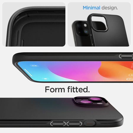Spigen Thin Fit - pouzdro pro iPhone 15 Plus (černé)