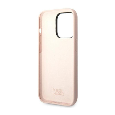 Karl Lagerfeld Choupette Body - pouzdro pro iPhone 14 Pro Max (světle růžové)