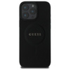 Guess Saffiano Classic Logo MagSafe - iPhone 16 Pro Max Tasche (schwarz)