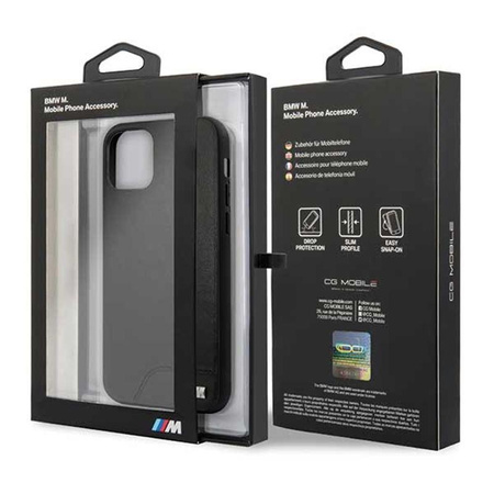 BMW Smooth PU Leather - Coque pour iPhone 11 (noir)