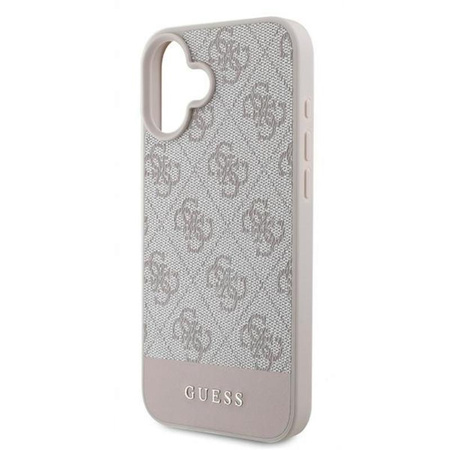 Guess 4G Bottom Stripe - Case for iPhone 16 Plus (pink)