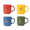 Harry Potter - Set of ceramic mugs with stand 300 ml 4 pcs. Hogwarts Houses