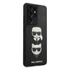 Karl Lagerfeld Saffiano Karl & Choupette Heads - Etui Samsung Galaxy S21 Ultra (czarny)