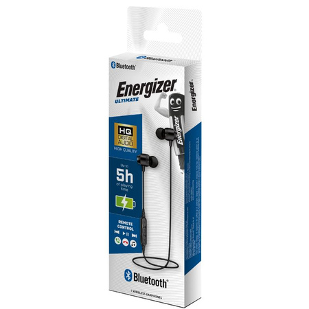 Energizer Ultimate CIBT20 - Bluetooth V5.0 Wireless In-Ear Headphones (Black)
