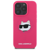 Karl Lagerfeld Silikon Choupette Head Print MagSafe – Hülle für iPhone 16 Pro (fuchsia)