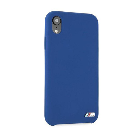 BMW Silicone M Collection - pouzdro pro iPhone Xr (modré)