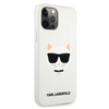 Karl Lagerfeld Choupette Head Silicone - Coque iPhone 12 Pro Max (blanc)
