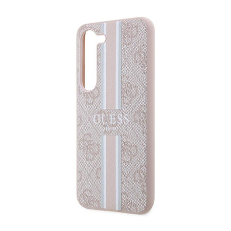 Guess 4G Printed Stripe - Case for Samsung Galaxy S23 (Pink)