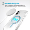 Speck Presidio Perfect-Clear MagSafe - iPhone 16 Gehäuse (Klar / Chrom-Finish / Serene Silber)