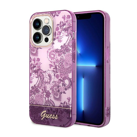 Guess Porcelain Collection - iPhone 14 Pro Case (fuchsia)