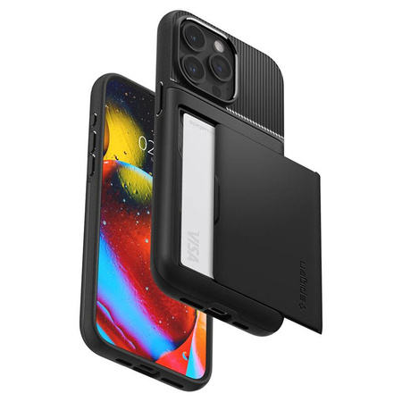 Spigen Slim Armor CS - Gehäuse für iPhone 15 Pro Max (Schwarz)