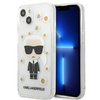 Karl Lagerfeld Iconic Karl Flower - Coque pour iPhone 13 Mini (Transparent)