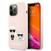 Karl Lagerfeld Slilicone Karl & Choupette Magsafe - iPhone 13 Pro Case (pink)