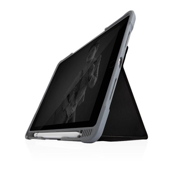STM Dux Plus Duo - Étui blindé pour iPad 10.2" (2021-2019) MIL-STD-810G avec chargeur Apple Pencil (Noir)