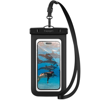 Spigen A601 Universal Waterproof Case - Tasche für Smartphones bis zu 6,9" (Schwarz)