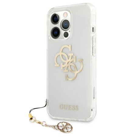 Guess 4G Big Logo Charm arany iPhone 13 Pro tok (arany charmok)