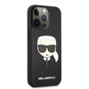 Karl Lagerfeld Saffiano Ikonik Karl`s Head - iPhone 13 Pro Max Tasche (schwarz)
