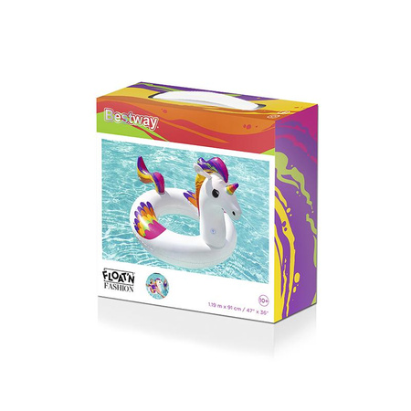 Bestway - Roue de natation Licorne 119 x 91 cm