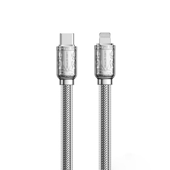 WEKOME WDC-178 Bakin sorozat - USB-C Lightning gyors töltő PD csatlakozókábel 20W 1 m (ezüst)