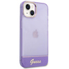 Průsvitné pouzdro Guess - iPhone 14 Plus (fialové)