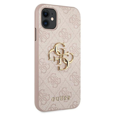 Guess 4G Big Metal Logo - pouzdro pro iPhone 11 (růžové)