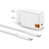 Spigen ArcStation Pro GaN-651 - USB-C PD 3.0 PPS 65W Netzladegerät + USB-C Kabel (Weiß)