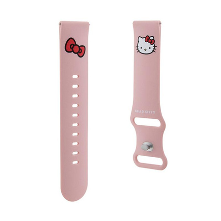 Hello Kitty Silicone Kitty Head - Universal strap for smartwatch 22 mm (pink)