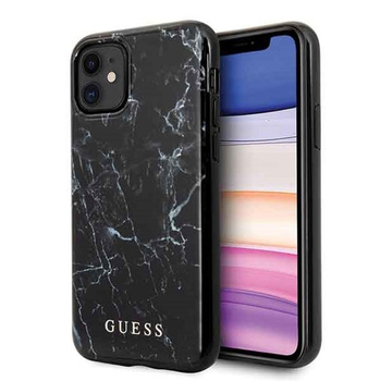 Guess Marble - pouzdro pro iPhone 11 (černé)