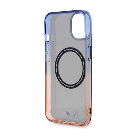 BMW Gradient Bumper MagSafe - Coque pour iPhone 14 Plus (Gris)