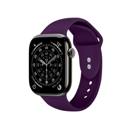 Crong Liquid - Řemínek pro Apple Watch 44/45/46/49 mm (švestka)