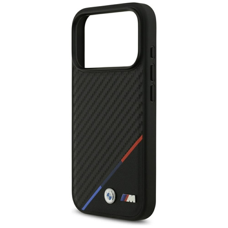 Etui do iPhone 17 Pro do MagSafe BMW M Oryginalny Czarny Skórzany Case
