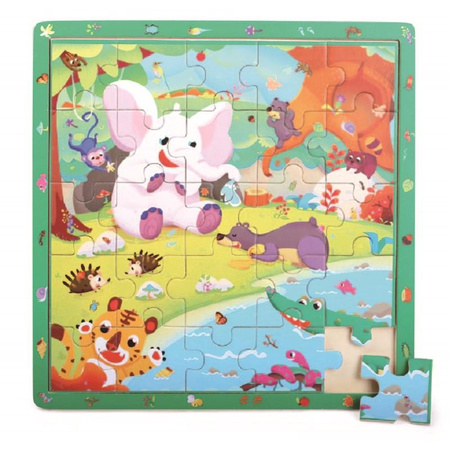 Top Bright - Fából készült dzsungel játék és puzzle (25 el.)