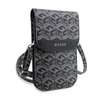 Guess GCube Stripe Phone Bag - taška s přihrádkou na smartphone (černá)