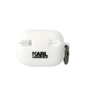 Karl Lagerfeld Silicone NFT Karl Head 3D - Étui AirPods Pro 2 (blanc)